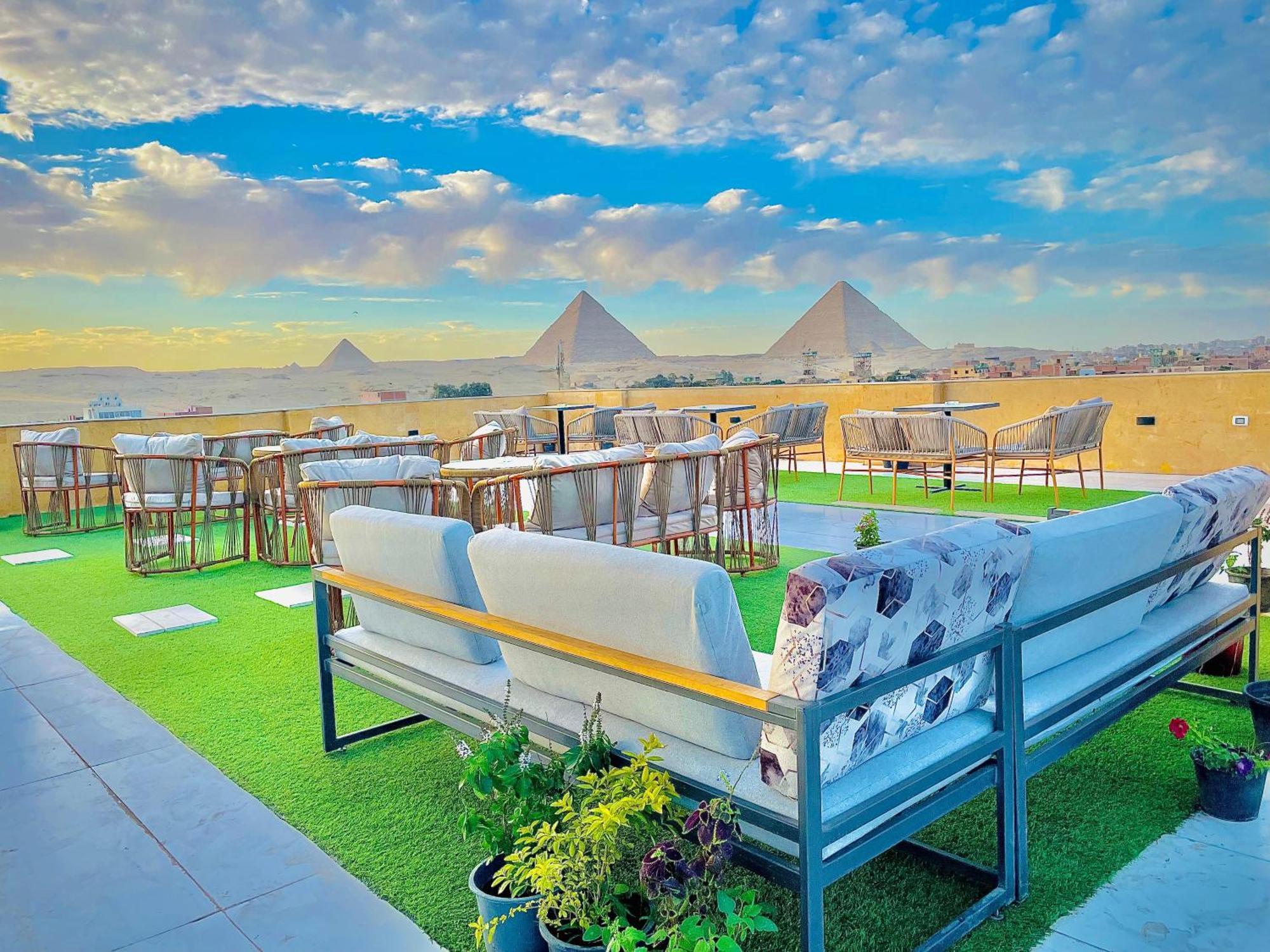 Palm Pyramids View Hotel Kafret el-Gabal Extérieur photo